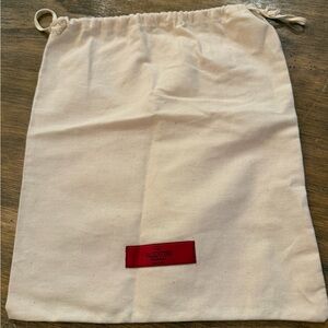 Valentino Garavani Cream Bag with Red Logo
